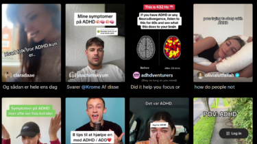 Skærmbillede fra TikTok