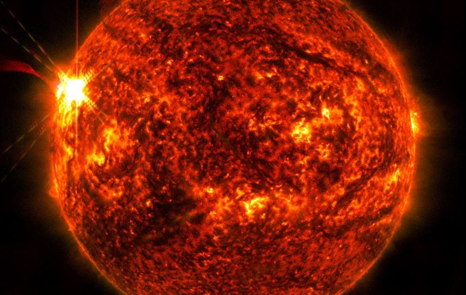 Soludbruddet den 14. maj opfanget af NASA