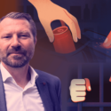 Kriminaliteten er under stor forandring - collage med kriminolog og illustrationer af forbrydelser