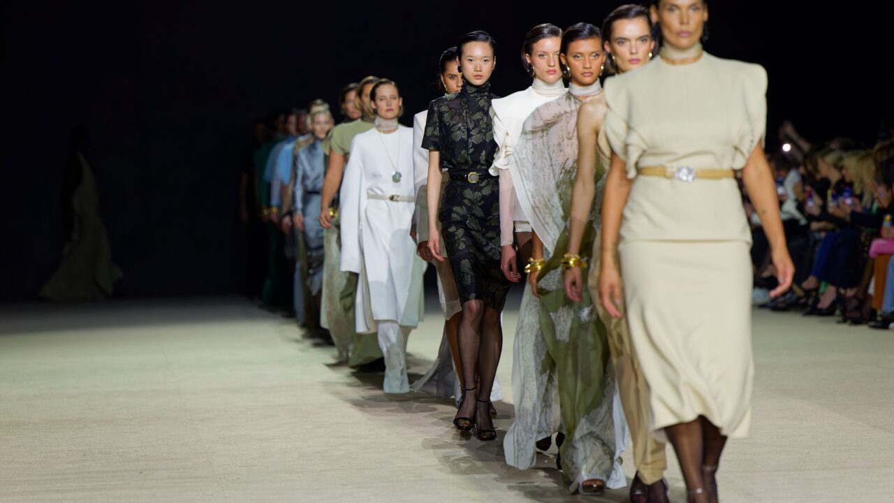 Modeller på catwalk